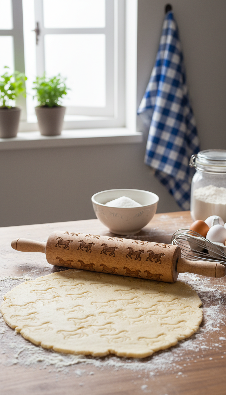 11. Horse-Engraved Rolling Pin