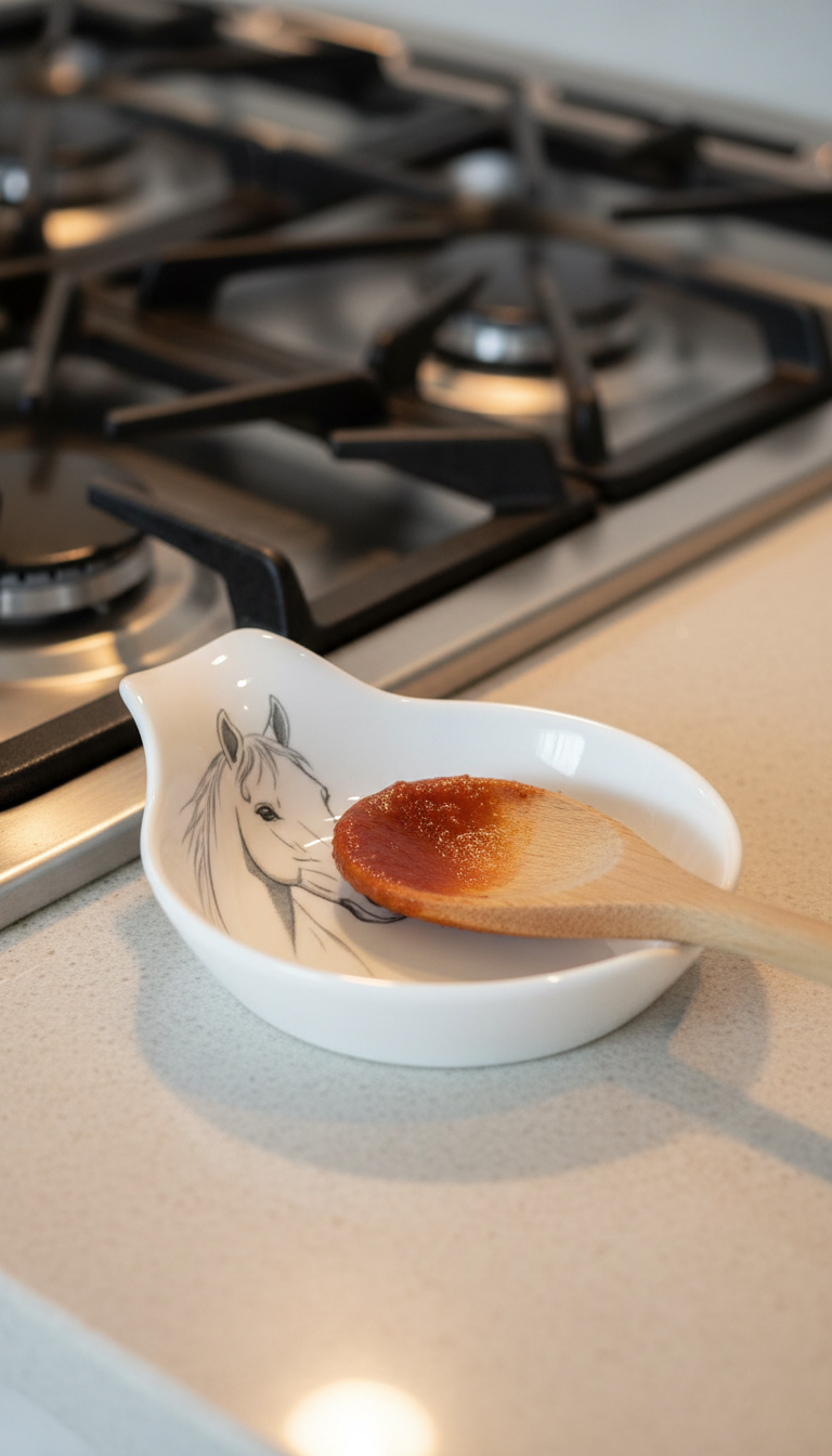 12. The Equestrian-Chic Spoon Rest