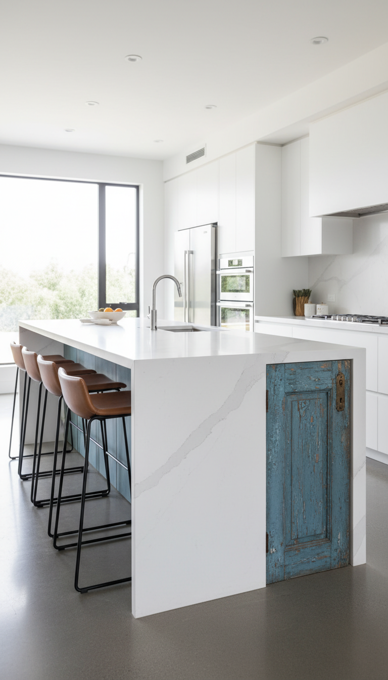 3. The Unique Kitchen Island Accent