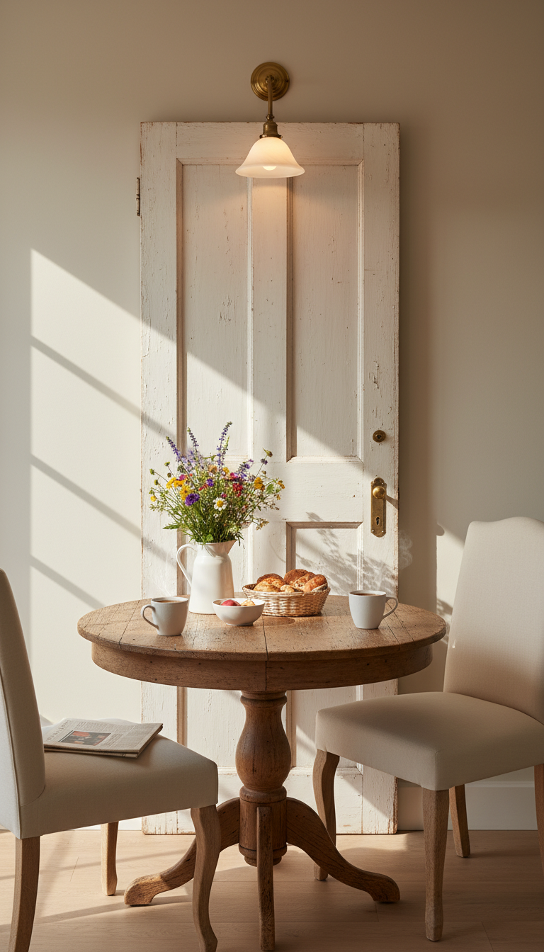 7. The Architectural Breakfast Nook Backdrop