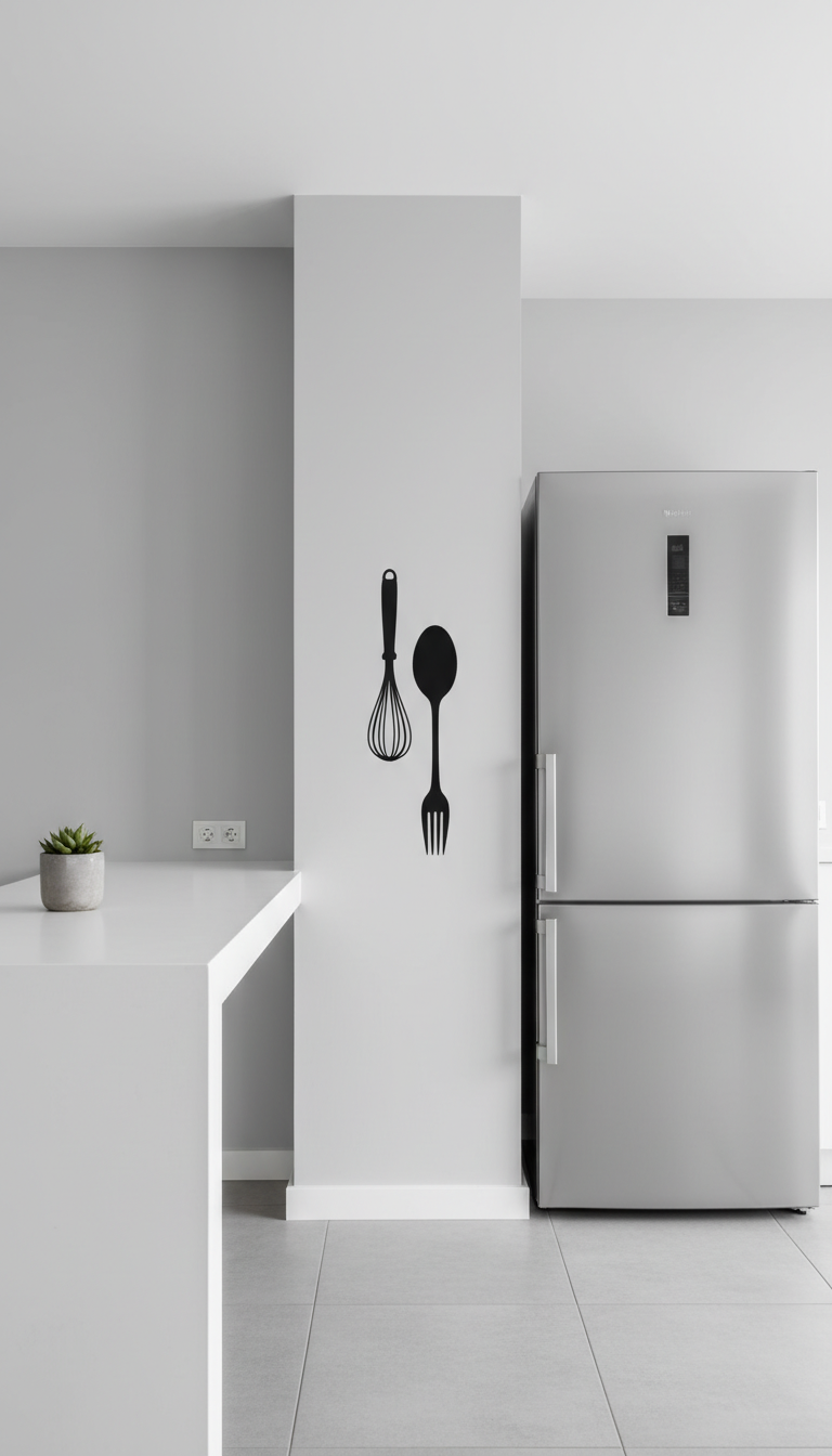 7. Whimsical Kitchen Utensil Silhouettes