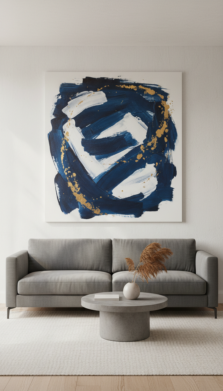 9. Go Big with a Single Piece of Art