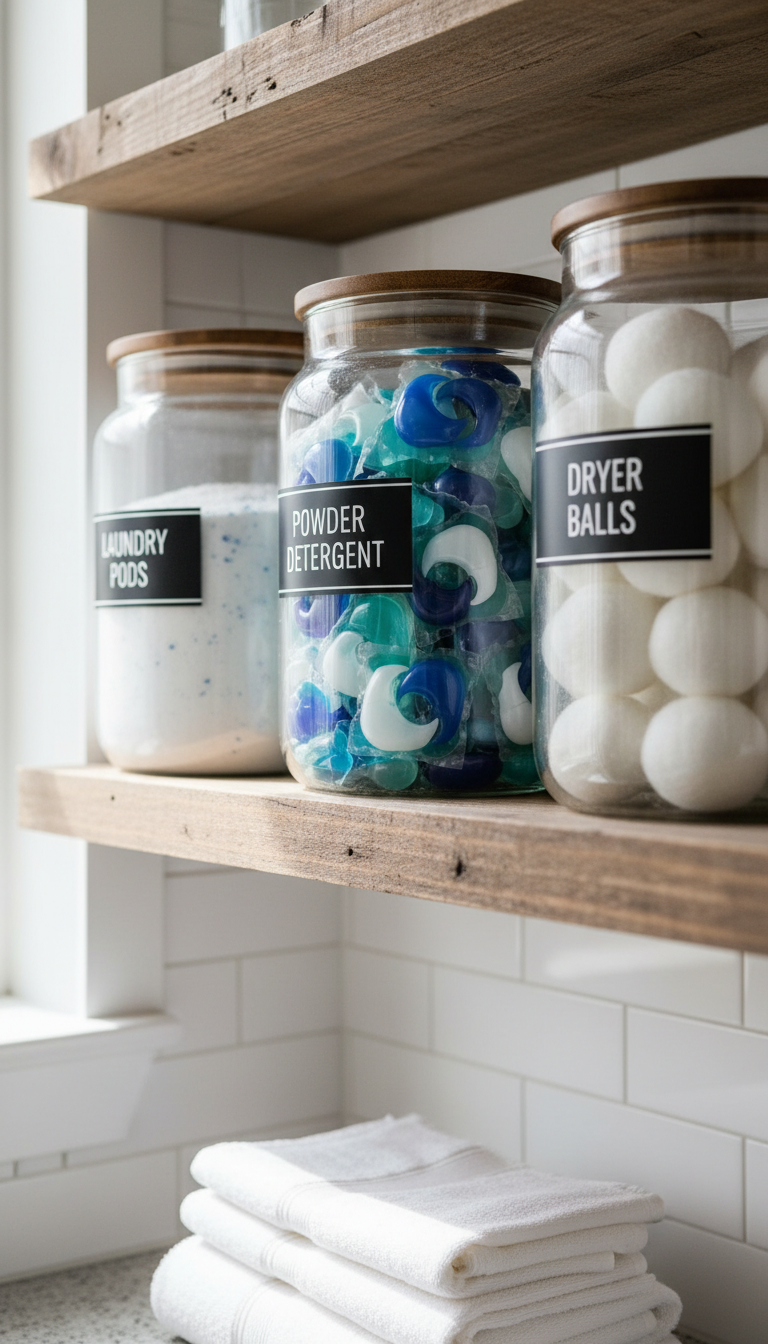 11. Decant Supplies into Glass Jars