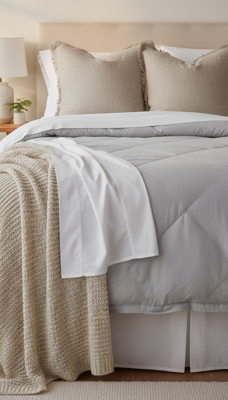 2. Layer the Bed with Luxurious Textures