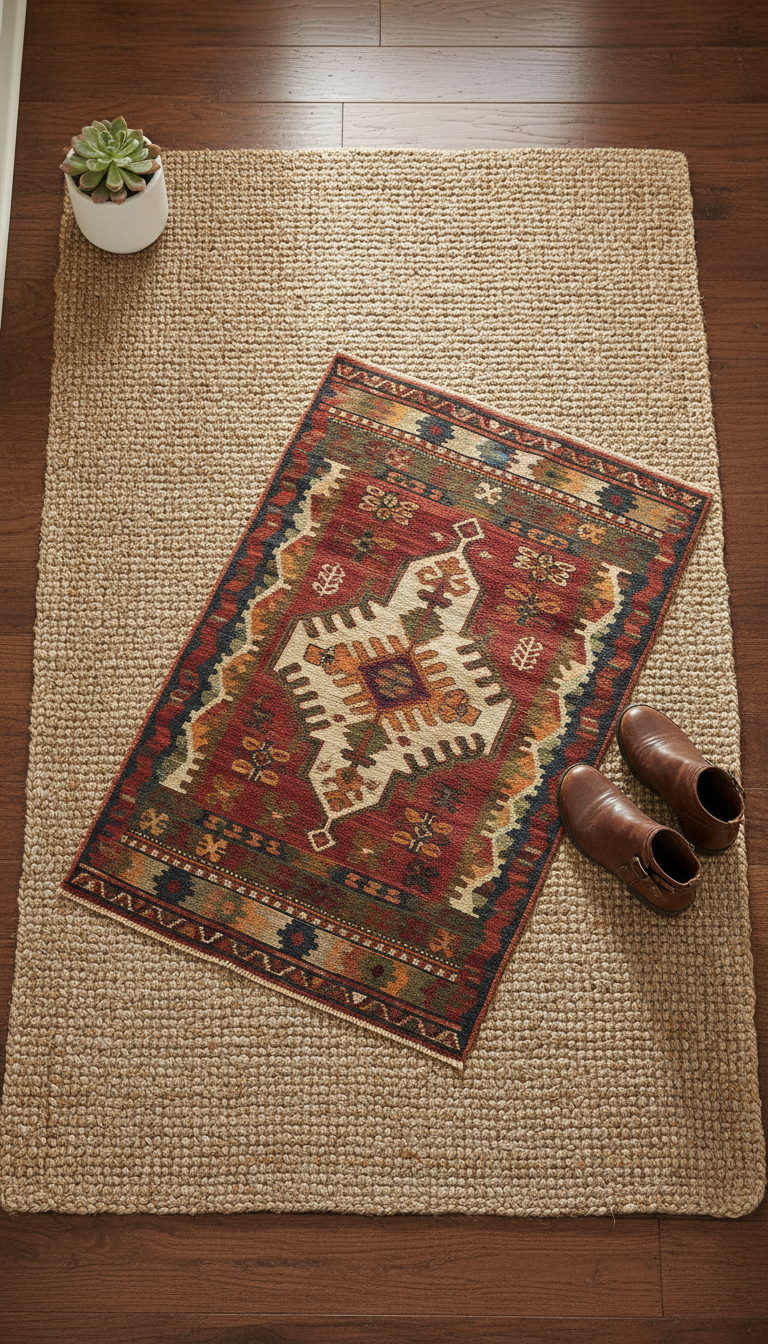 10. Layer Rugs for Texture and Warmth