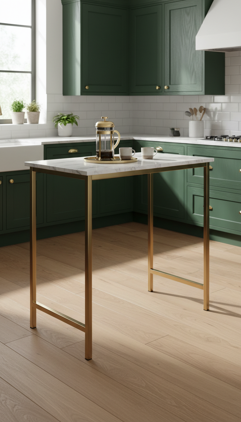 9. The Elegant Marble-Top Console Table