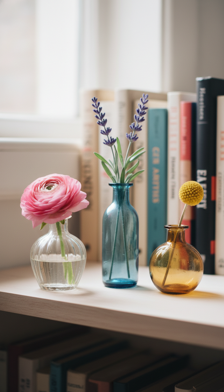 2. Charming Bud Vase Vignettes