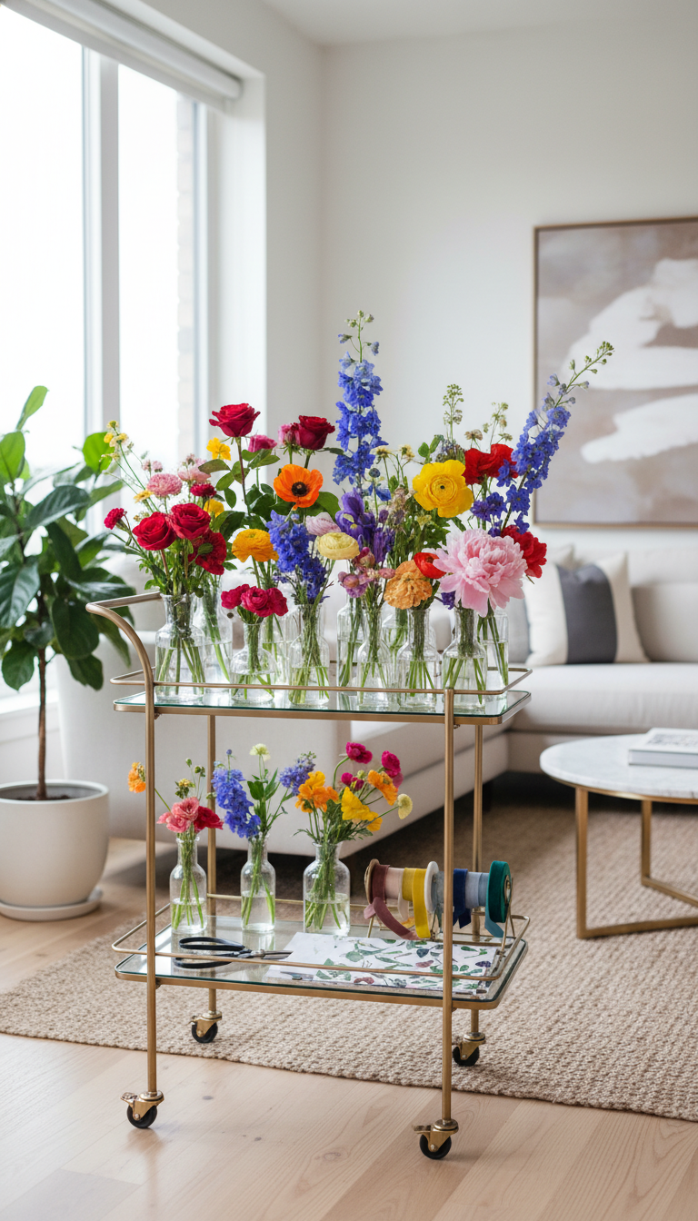 9. The Mobile Flower Cart