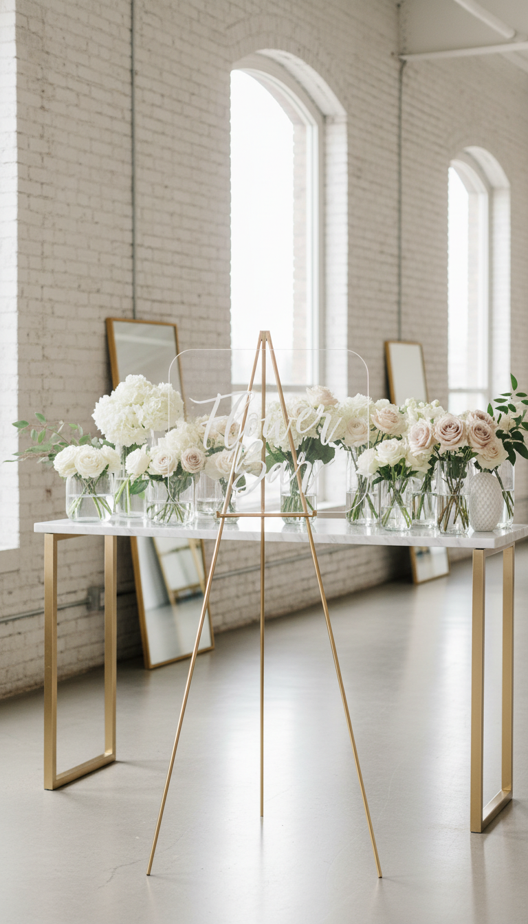 2. Modern Clear Acrylic Sign