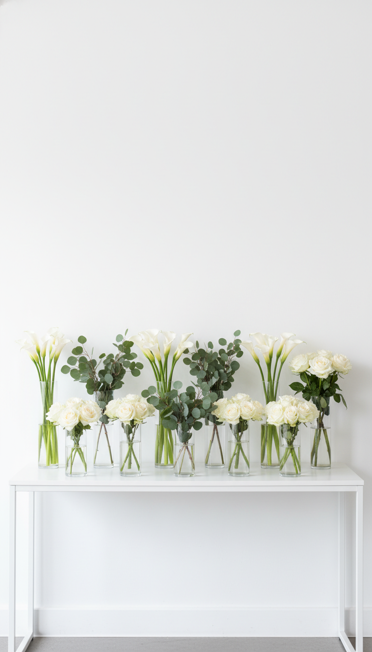 2. The Modern Minimalist Flower Bar