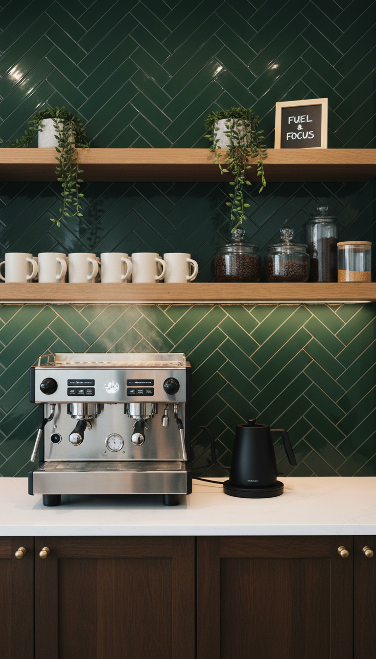9. A Central Coffee Bar or Beverage Station