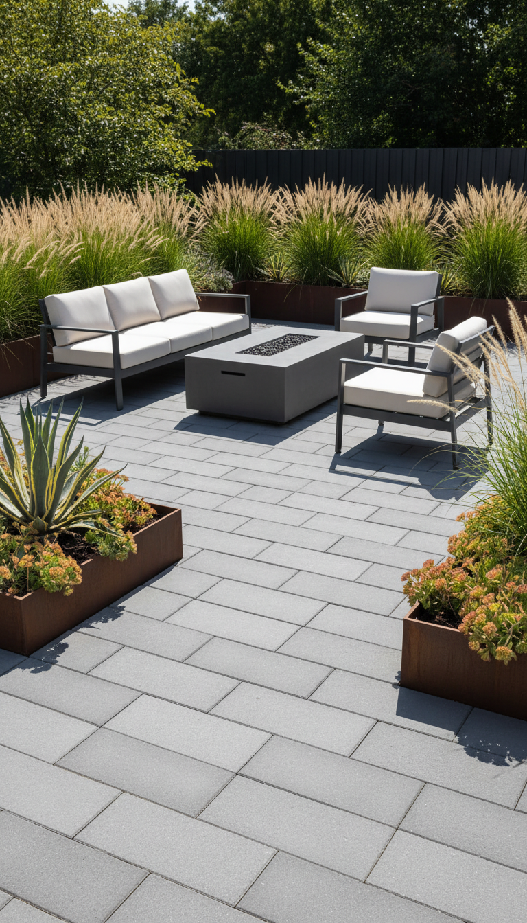 8. Lay a Modern Paver Patio