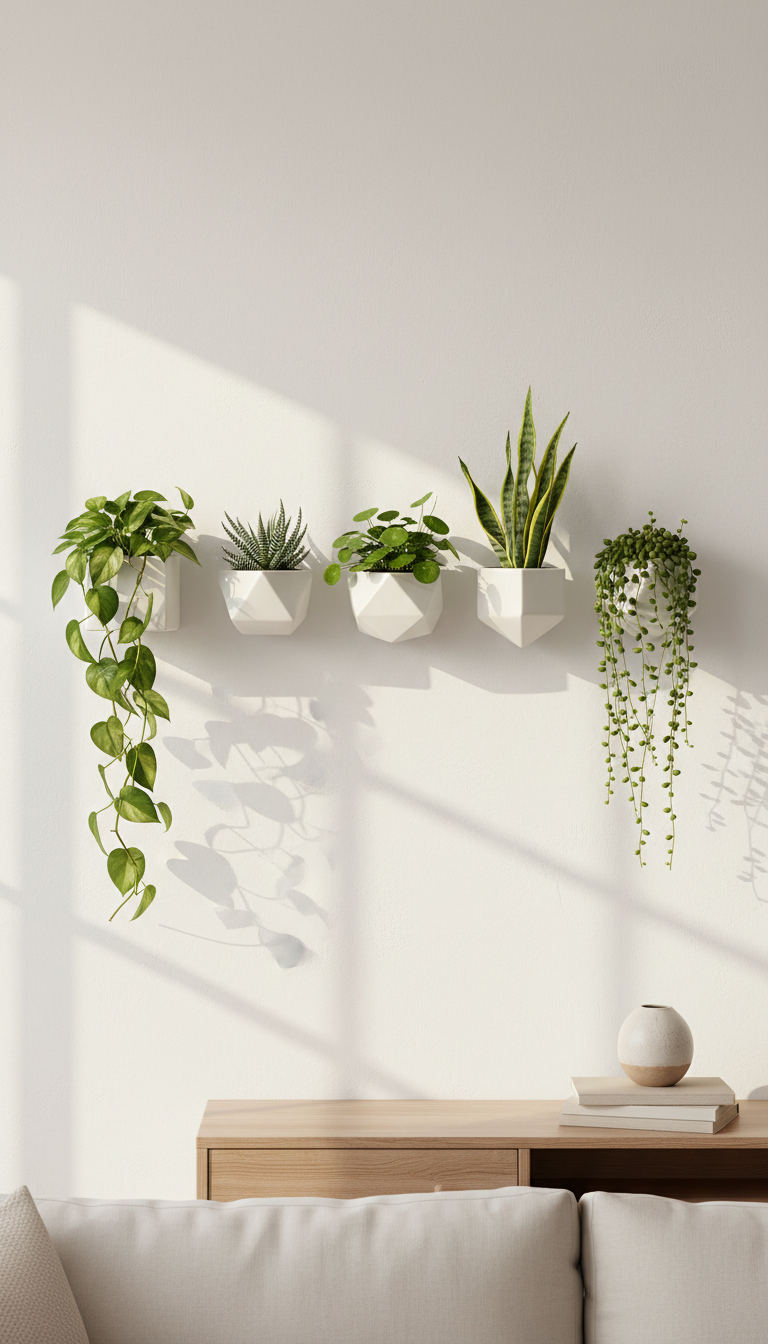8. Bring Nature Indoors with Wall Planters
