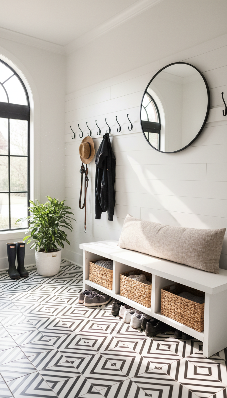 1. Install a Statement Tile Floor