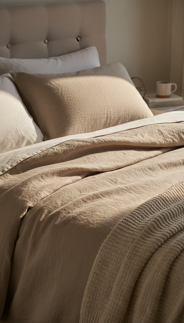 10. Switch to Natural Linen Bedding