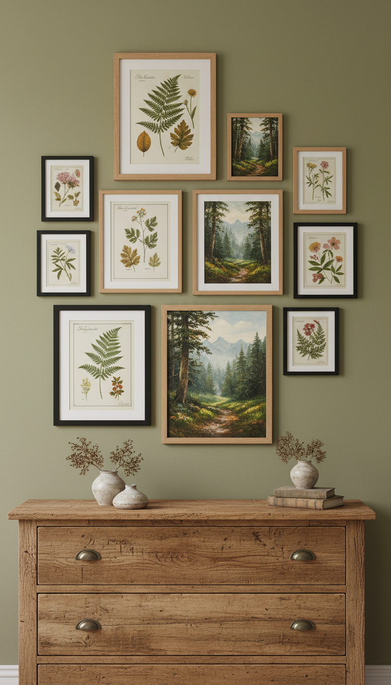 7. Create a Gallery Wall of Nature Prints