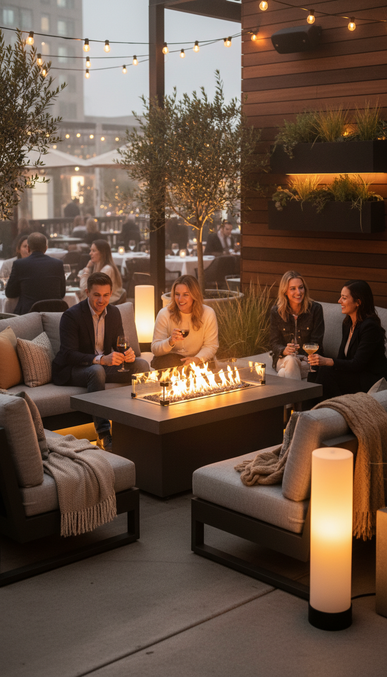 3. Cozy Up with a Fire Pit Lounge Area