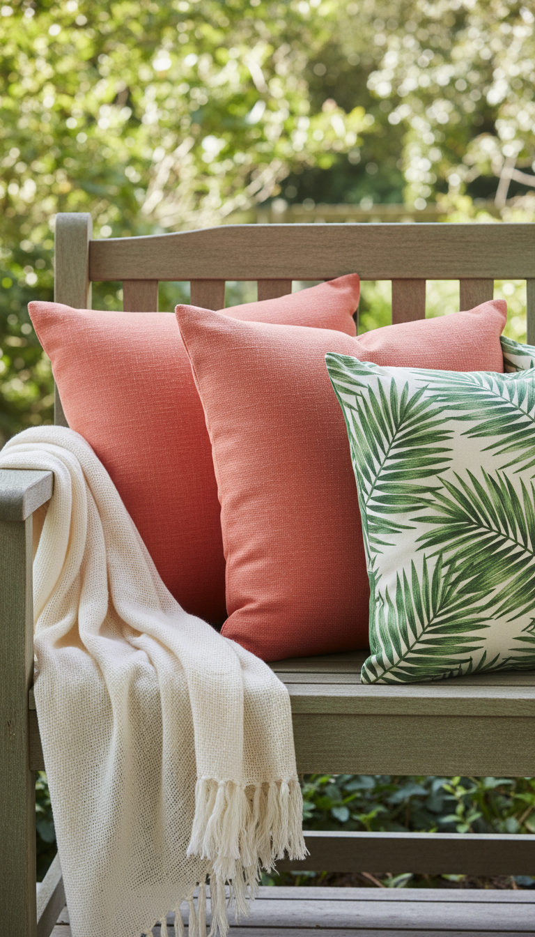 4. Soften with Outdoor Textiles
