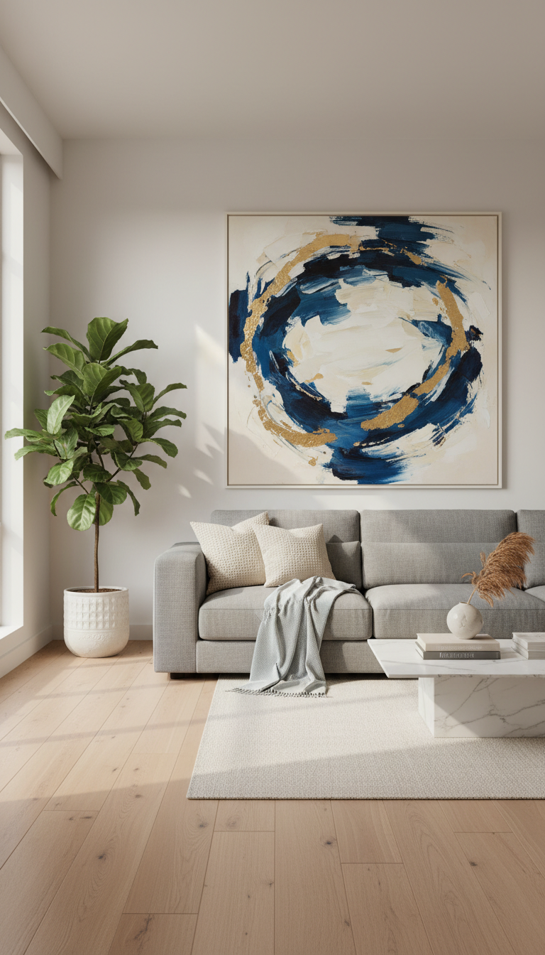 2. Go Big with Oversized Statement Art