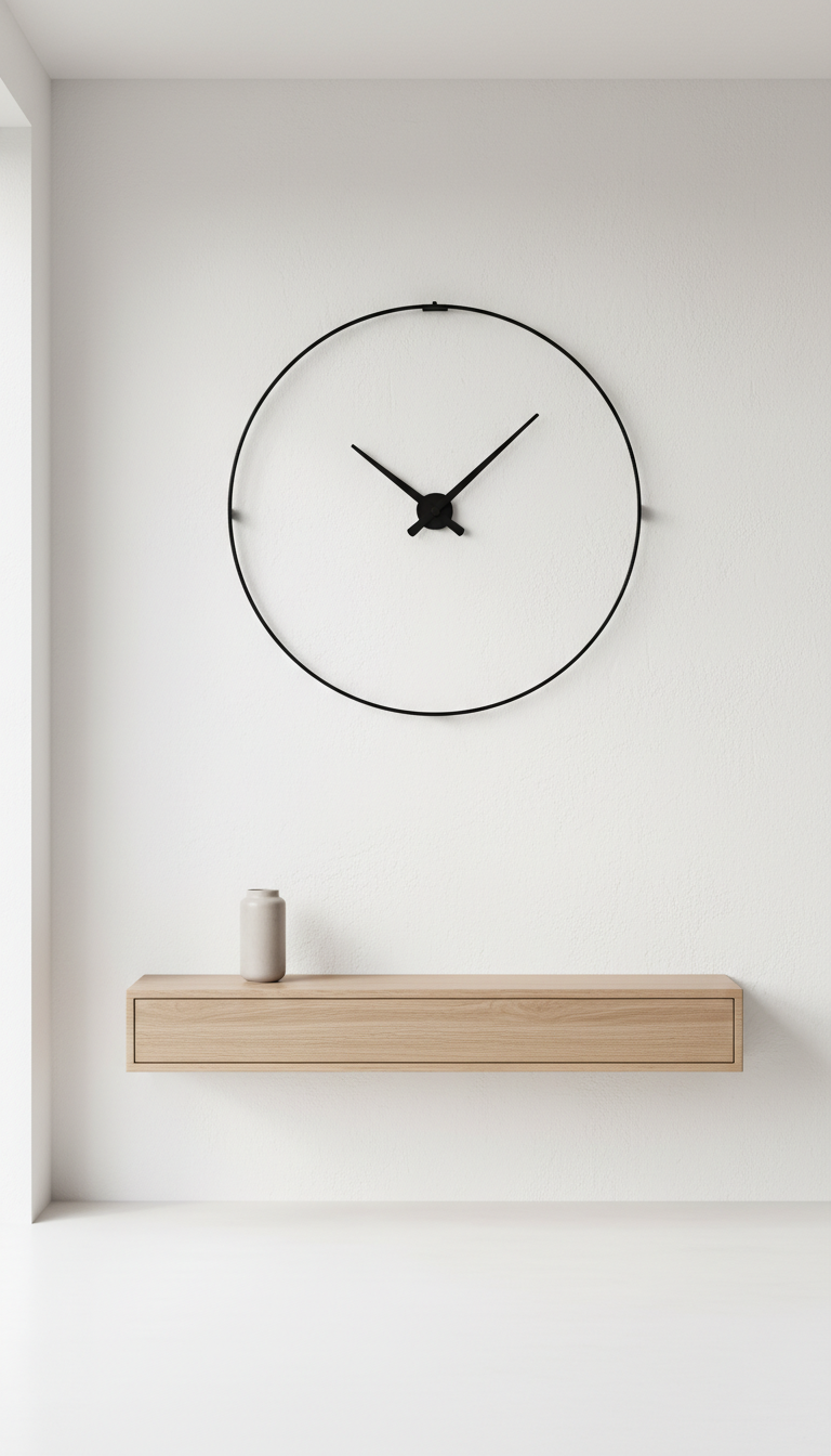 13. Make a Statement with a Large Wall Clock