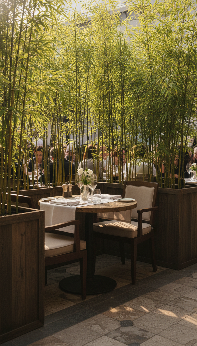 6. Create Intimacy with Privacy Screens and Planters