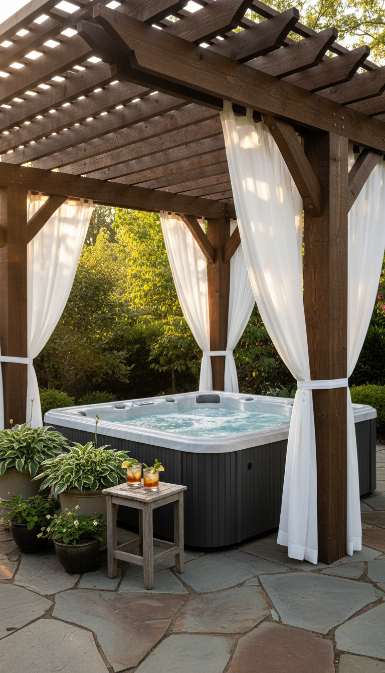 1. The Cozy Pergola Retreat