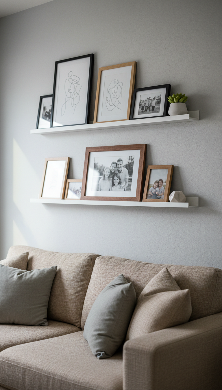 4. The Minimalist Picture Ledge