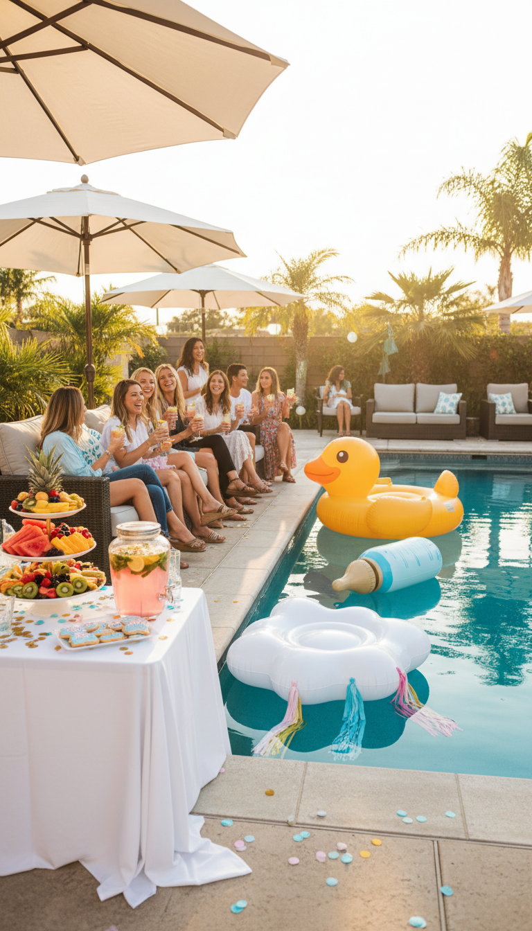 10. Relaxed Lakeside or Poolside Splash