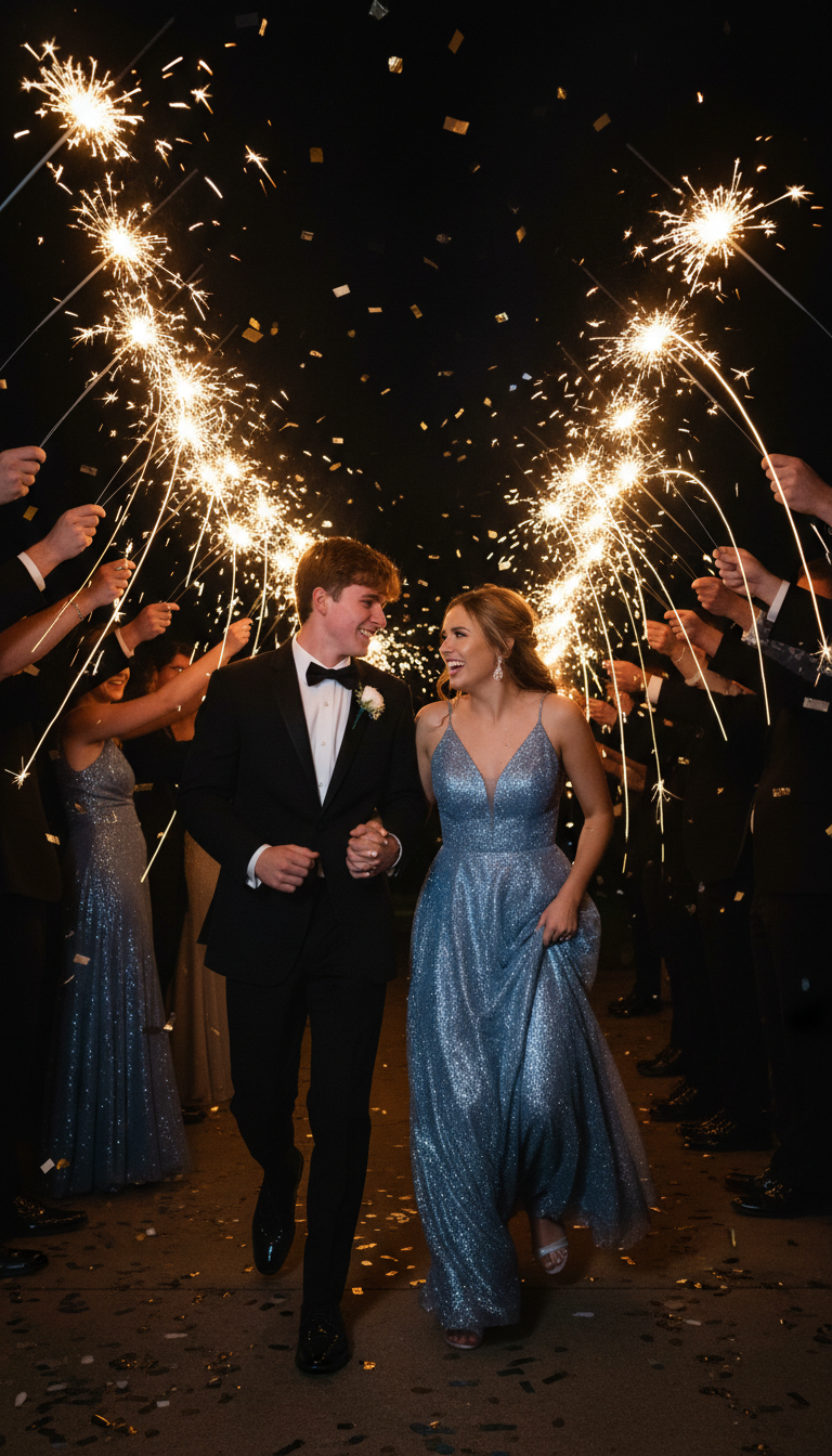 12. A Magical Sparkler Send-Off
