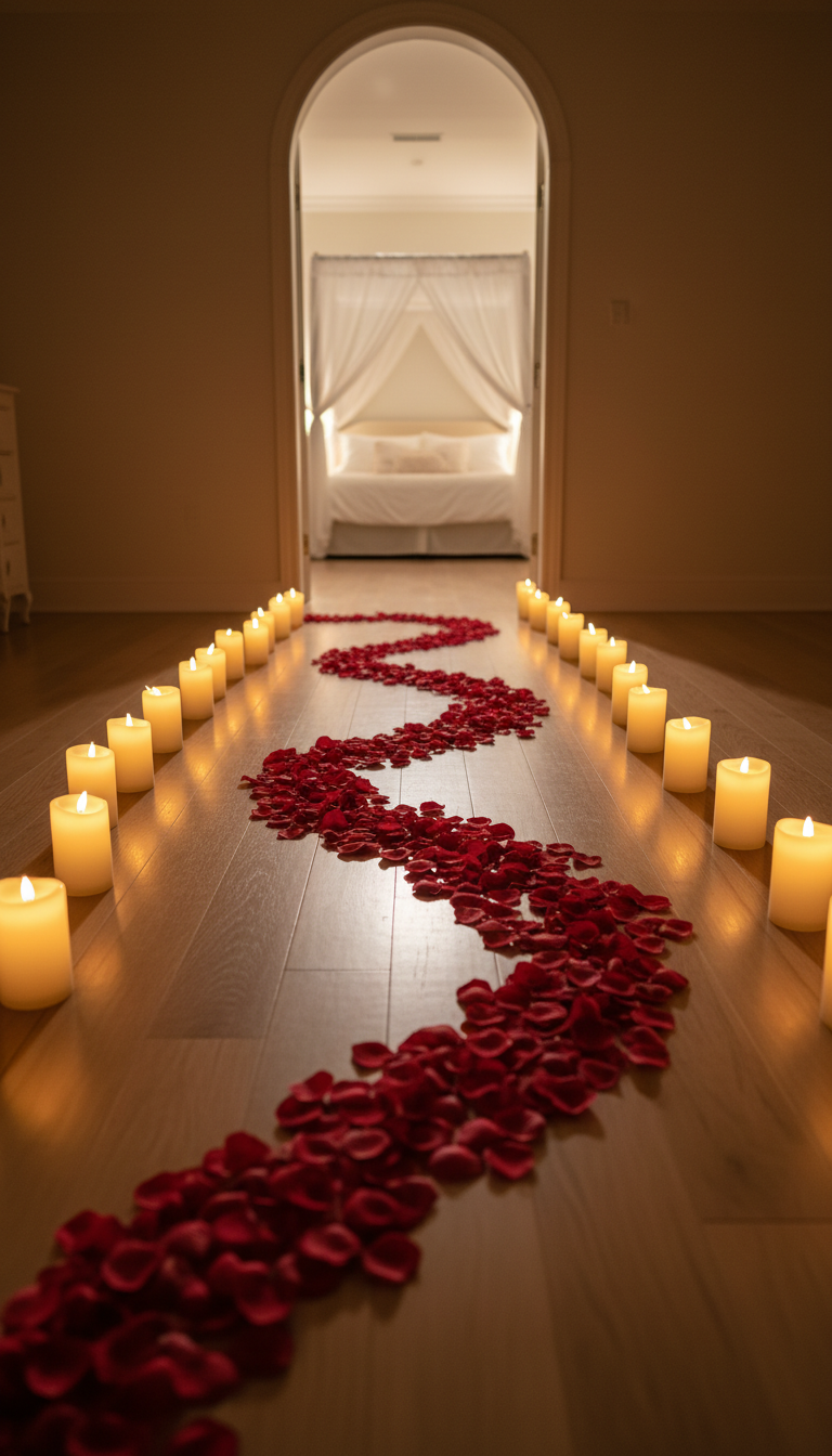 13. The Classic Rose Petal Path