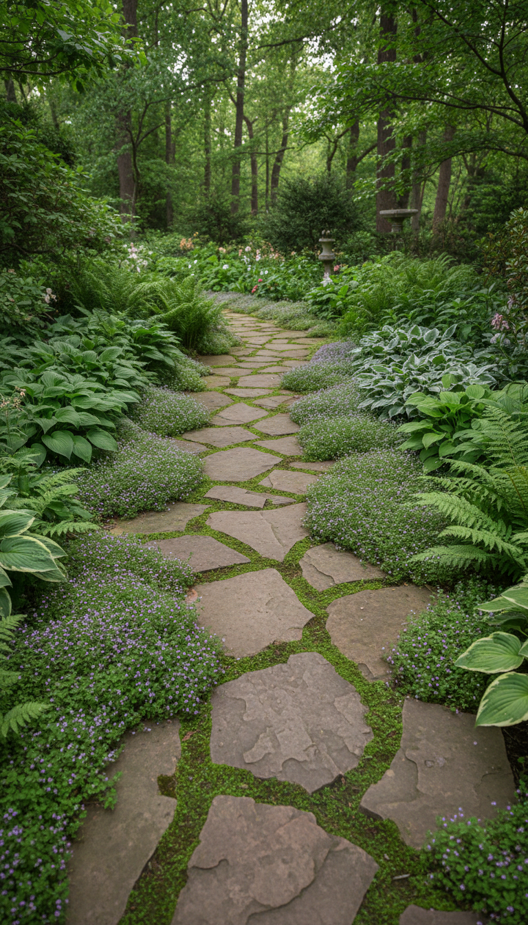5. Craft a Natural Path with Stepping Stones
