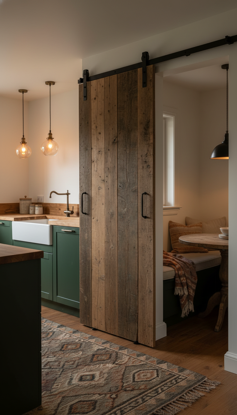 2. The Space-Saving Sliding Barn Door