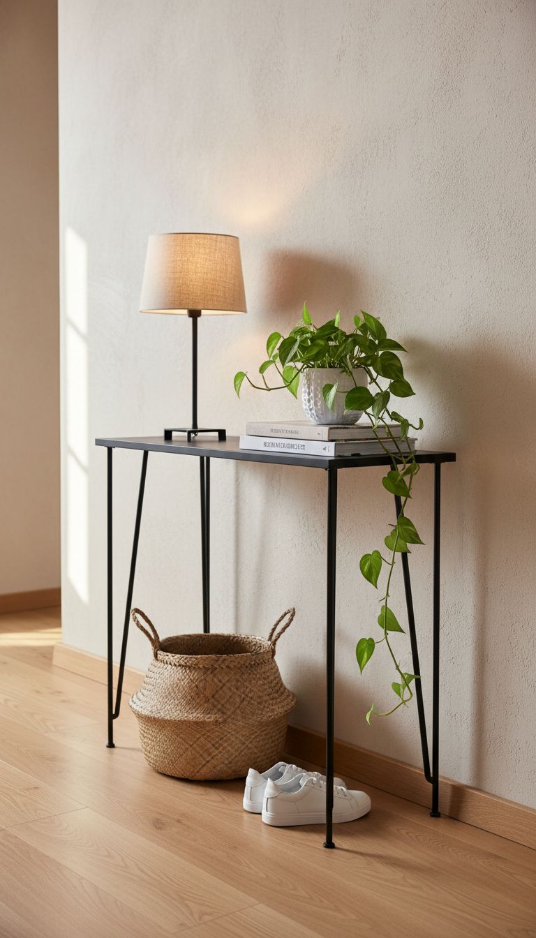 6. Choose a Slim, Leggy Console Table