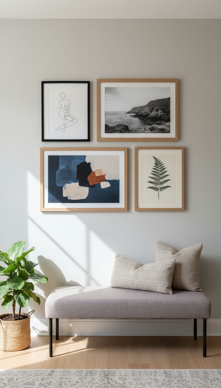 8. Create a Small-Scale Gallery Wall