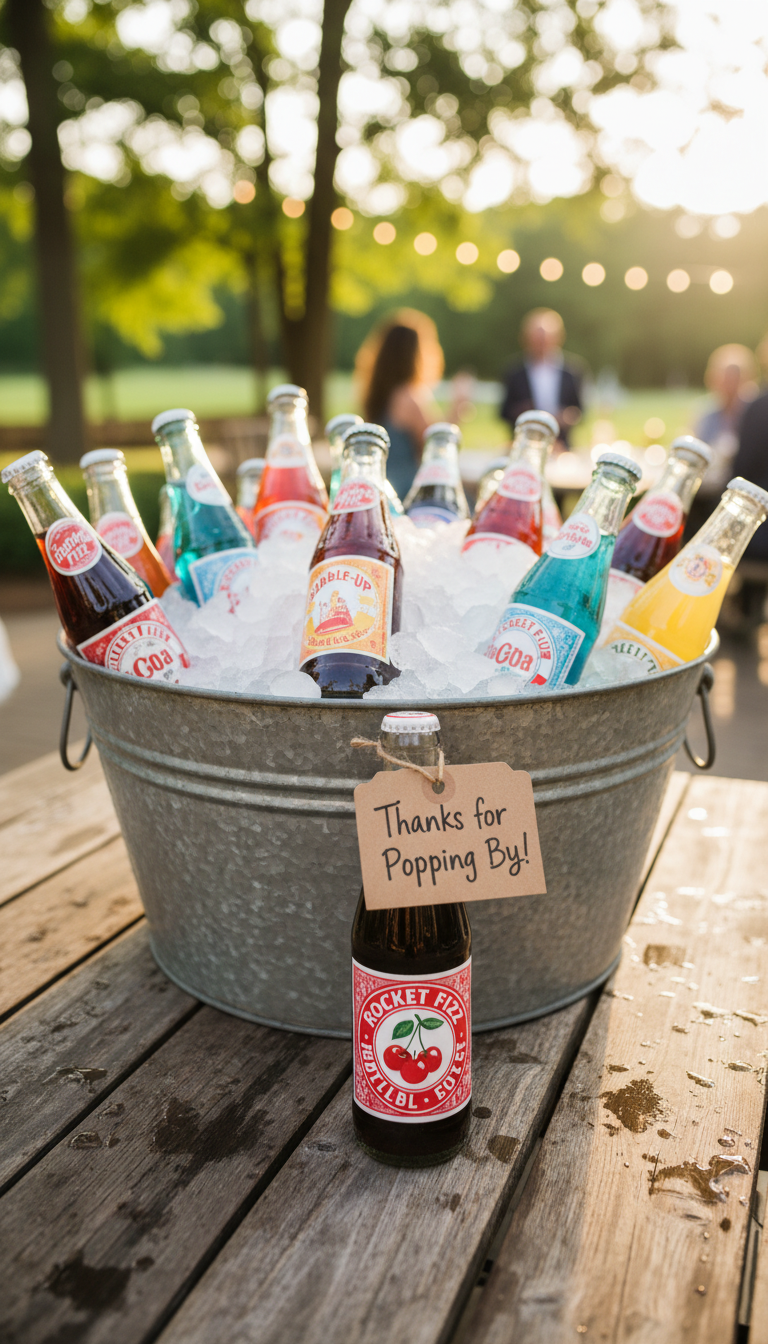 6. DIY Soda Pop Favor Station