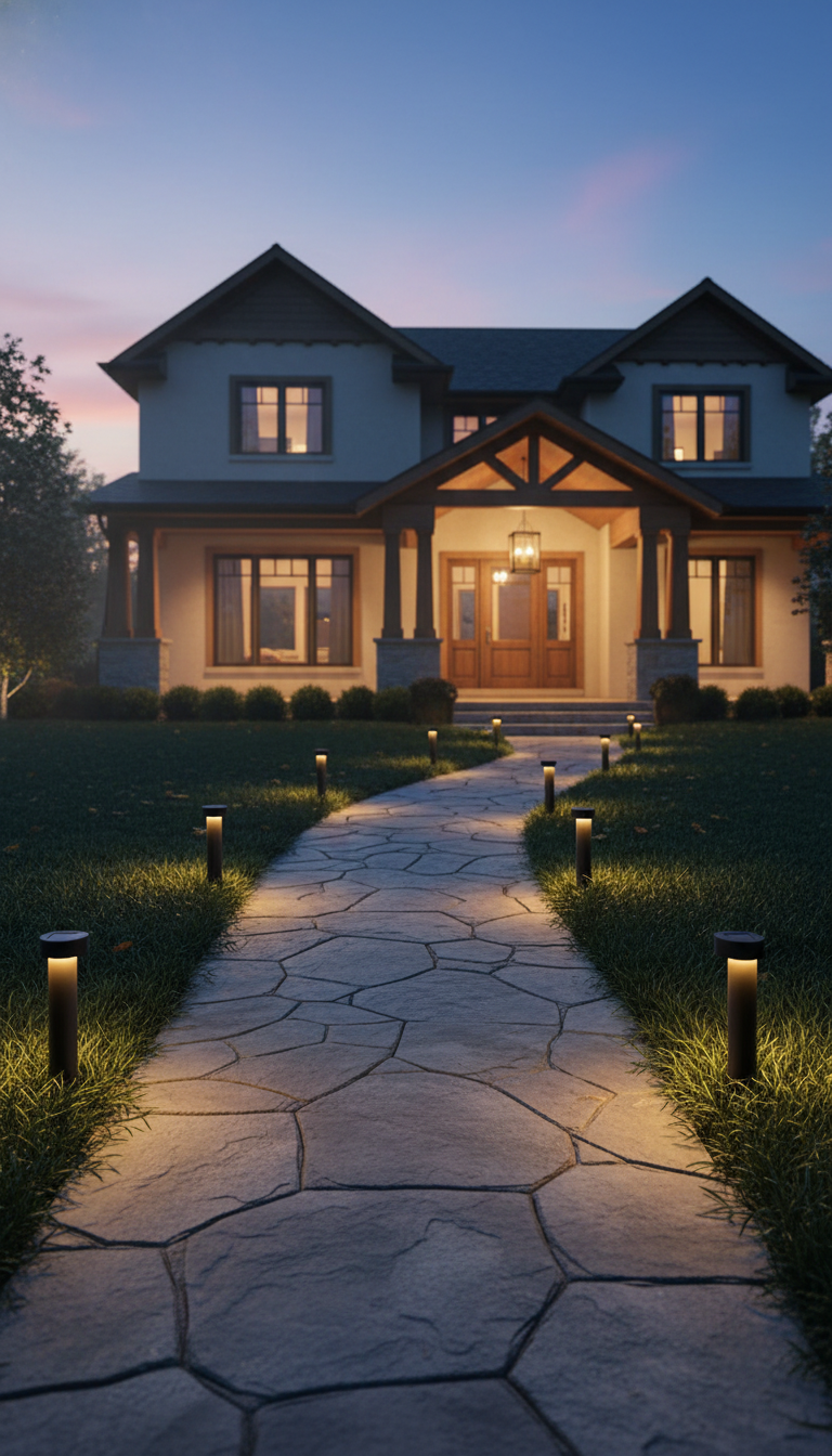 8. Illuminate with Solar Pathway Lights