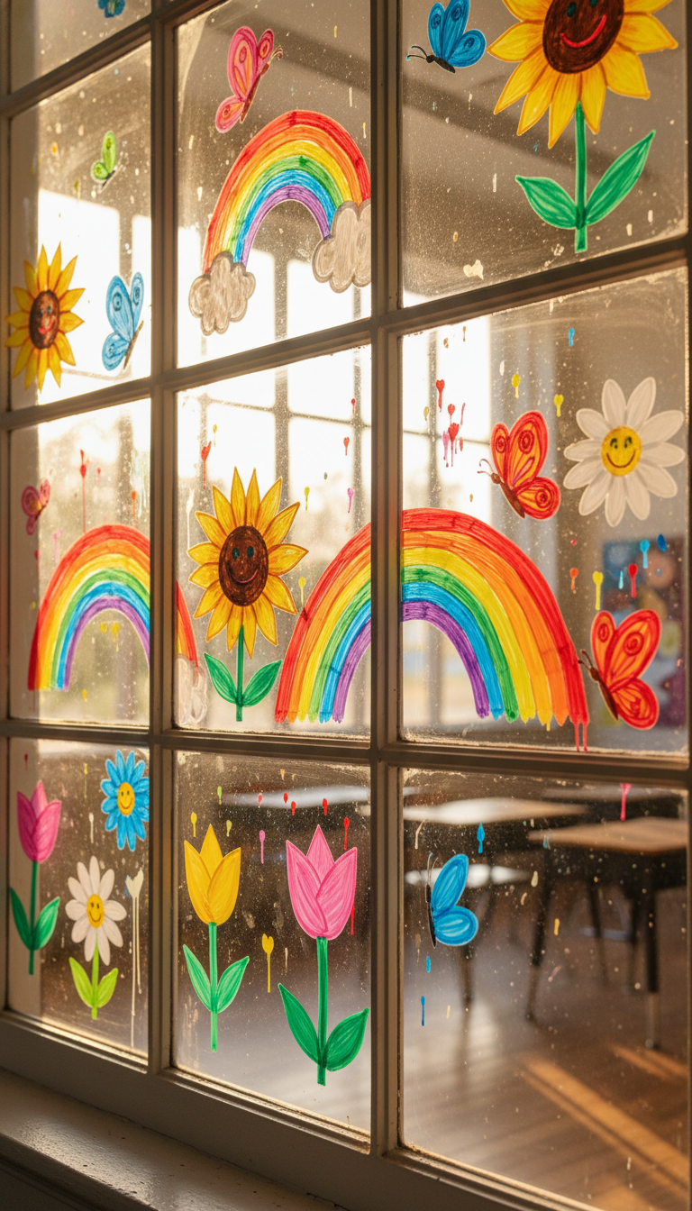 6. Sunny Spring Window Art