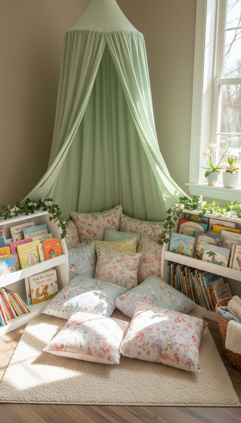 3. 'Spring into a Good Book' Reading Nook