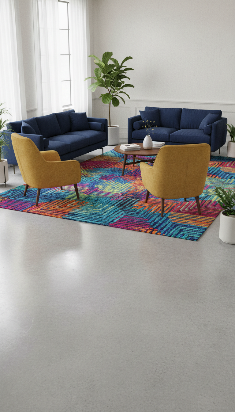 10. Statement Rugs to Define Zones