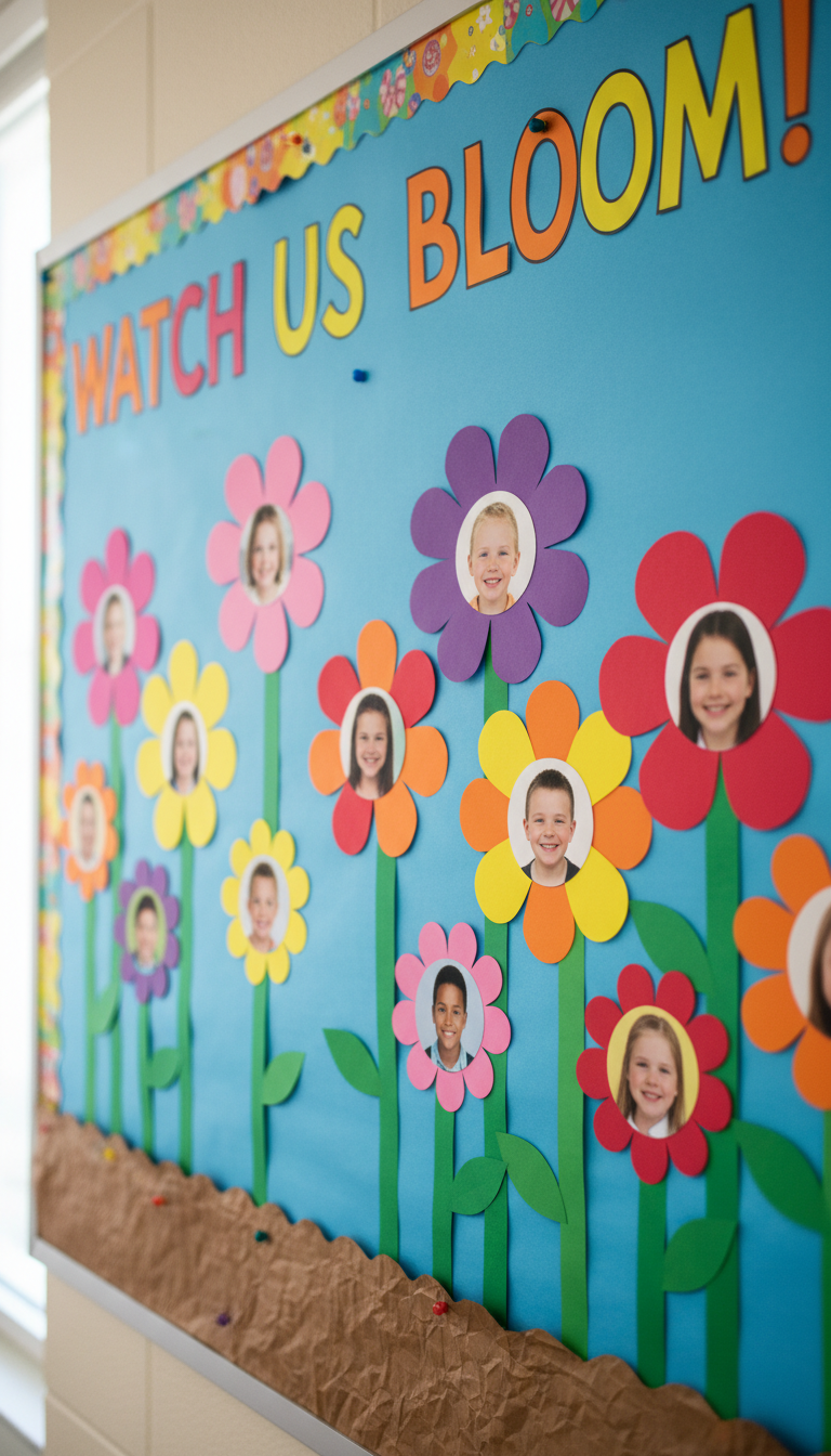 1. 'Watch Us Bloom' Personalized Flower Garden