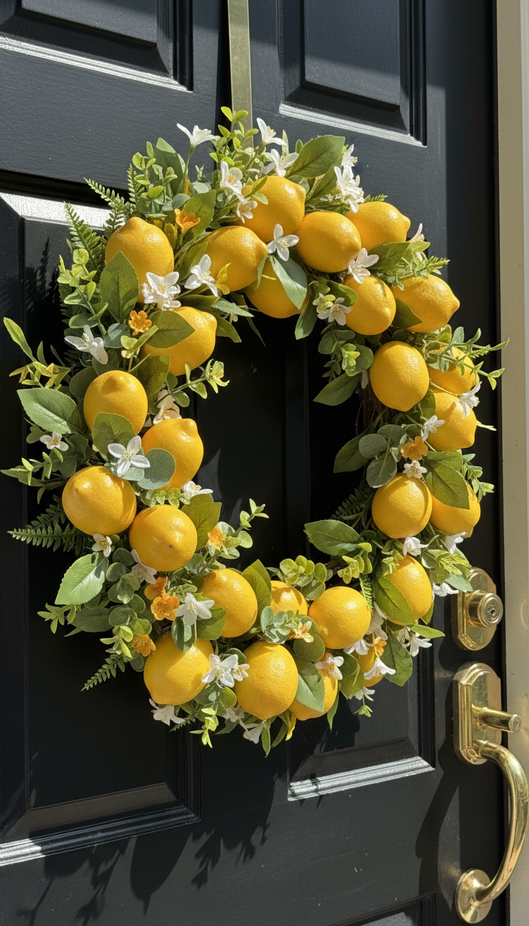 6. Add a Statement Summer Wreath