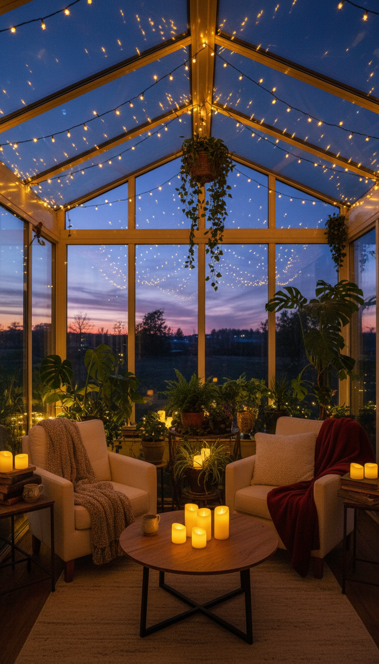 7. The Evening Escape with Twinkle Lights