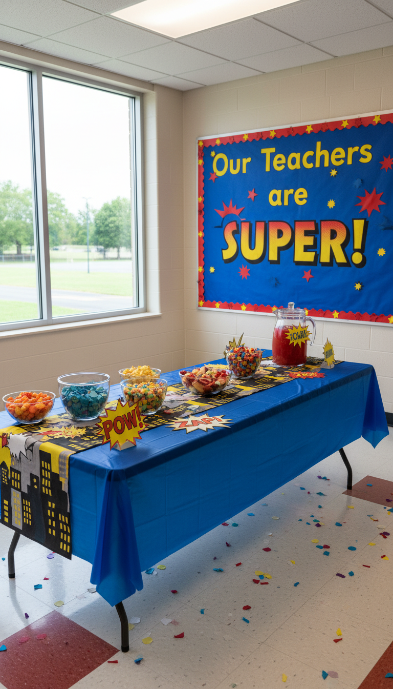 1. Our Teachers are SUPER! (Superhero Theme)