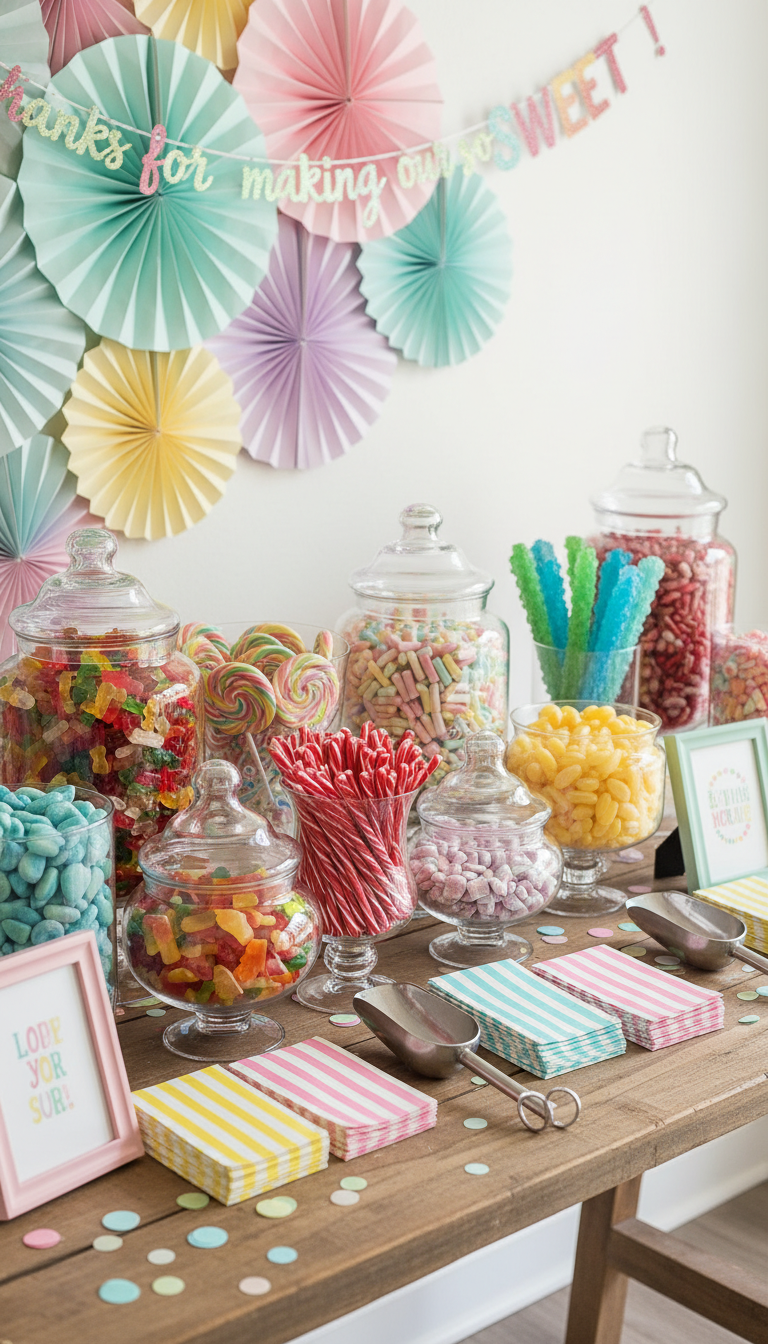 12. Life is Sweet With Teachers Like You! (Candy/Sweet Shop Theme)
