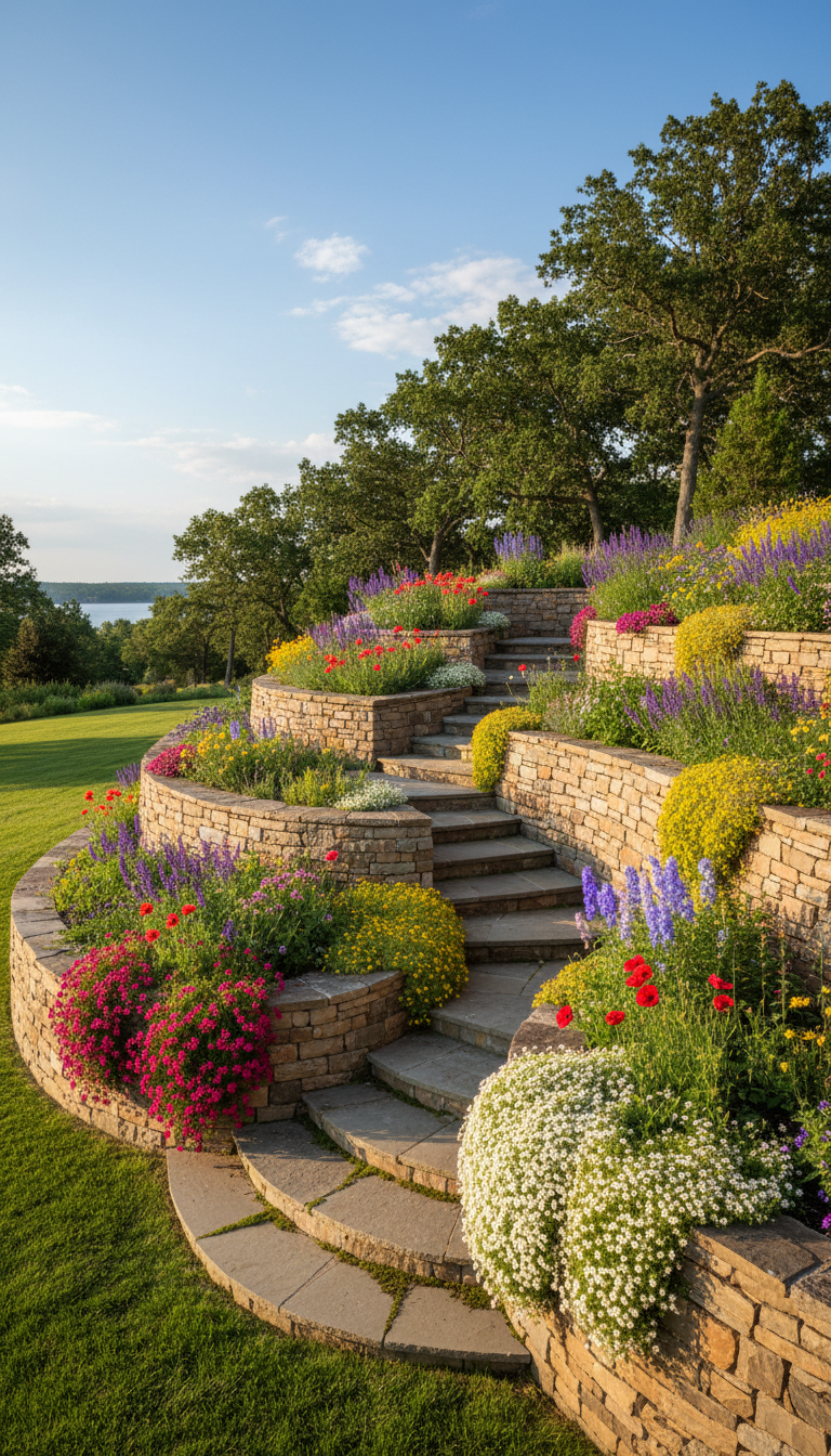6. Build Tiered Planter Beds