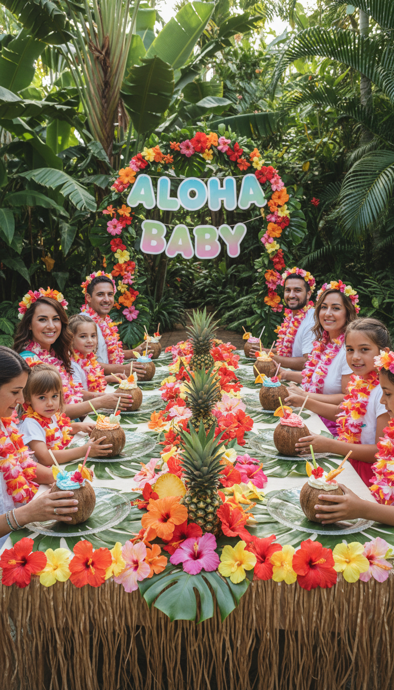 6. Tropical 'Aloha Baby' Luau