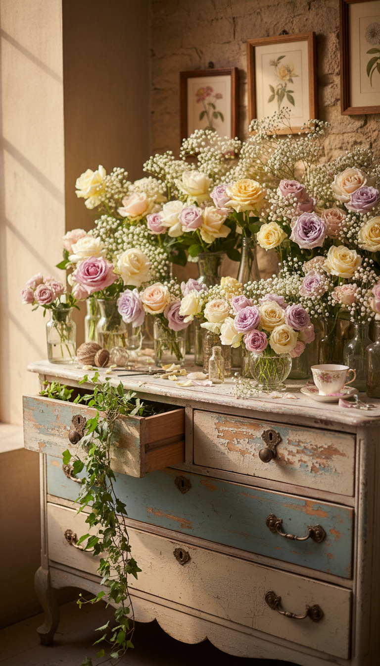 4. The Vintage Dresser Station