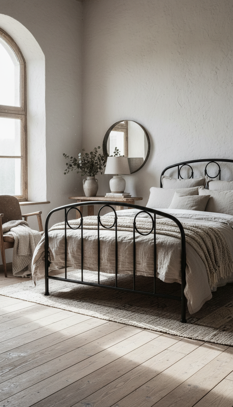 3. Opt for a Vintage-Style Metal Bed Frame