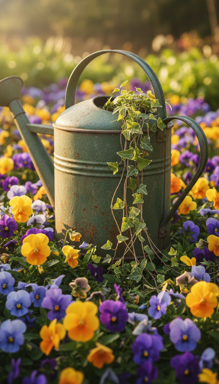 3. Create a Story with Vintage Watering Cans