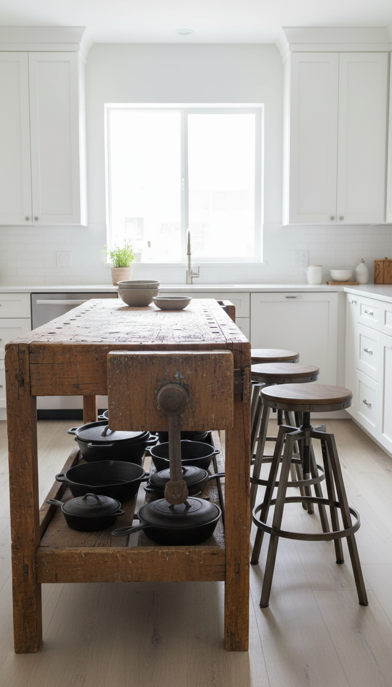 6. The Character-Filled Vintage Workbench